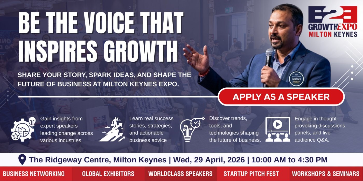 Milton Keynes B2B Growth Expo 2026 | Become A Speakers At Premier B2B Show