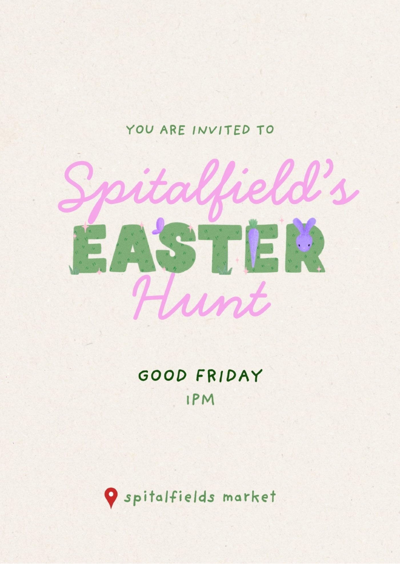 The Great Adult Easter Egg Hunt at Old Spitalfields Market