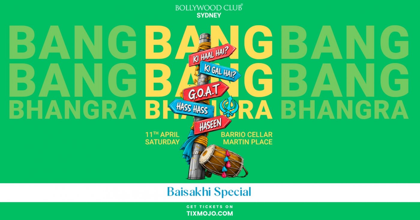 Bollywood Club Presents BANG BANG BHANGRA, Sydney