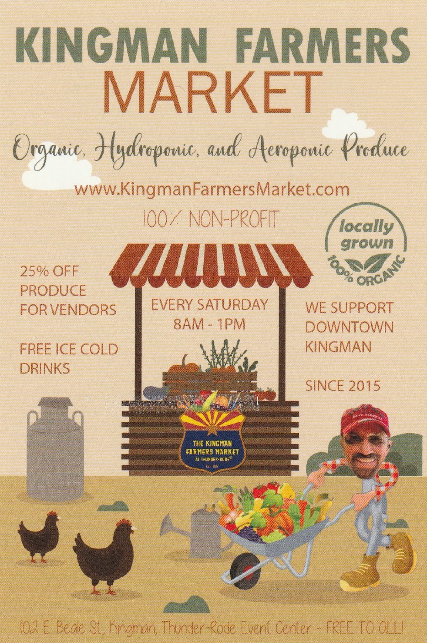 KINGMAN Farmers Market Tickets, Thunder-Rode Motorcycle Accessories ...