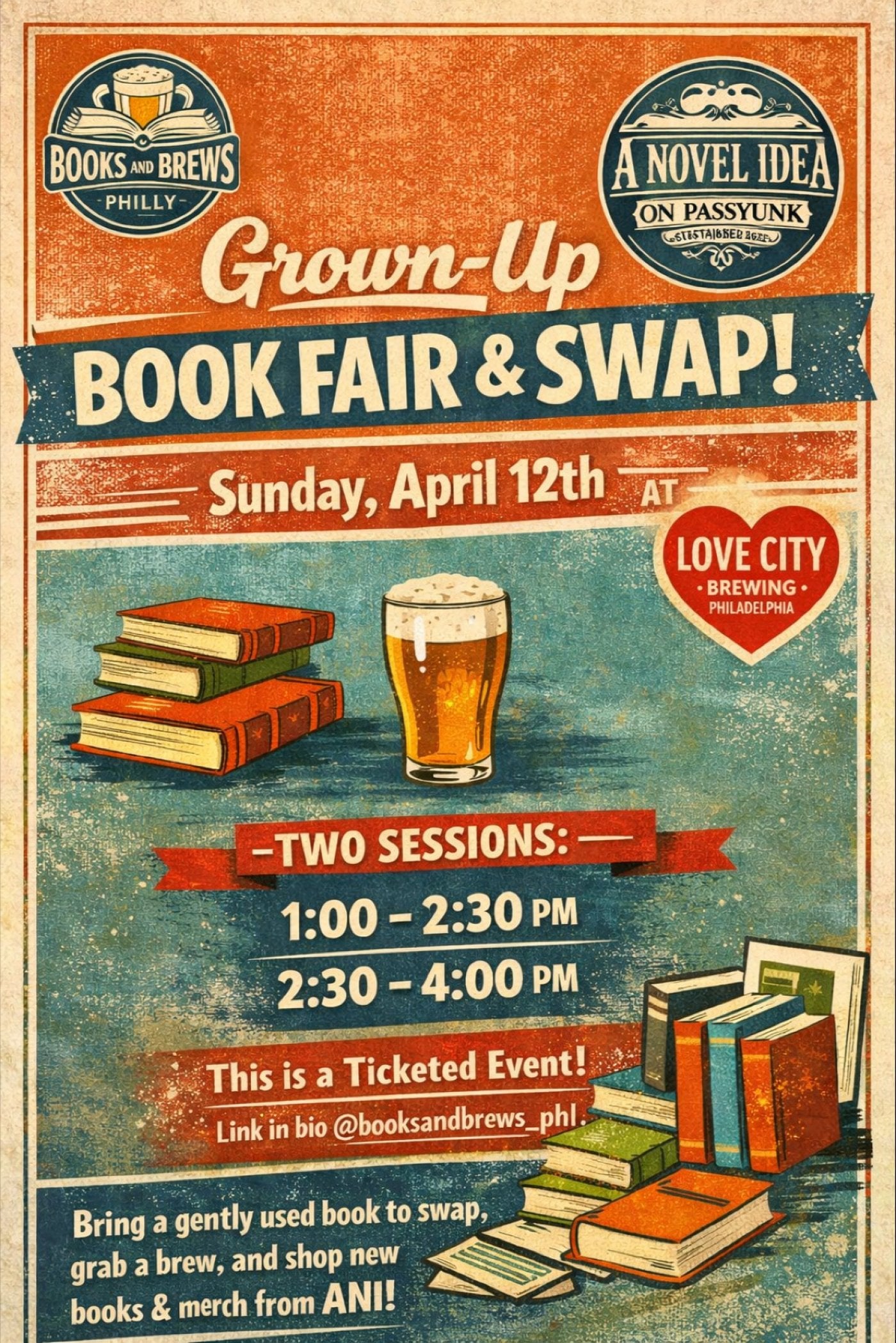 Grown-Up Book Fair and Swap-Love City Session 2
