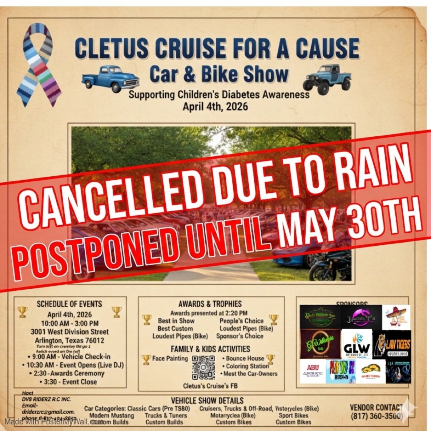 Cleatus's Cruise for a Cause Supporting children with diabetes