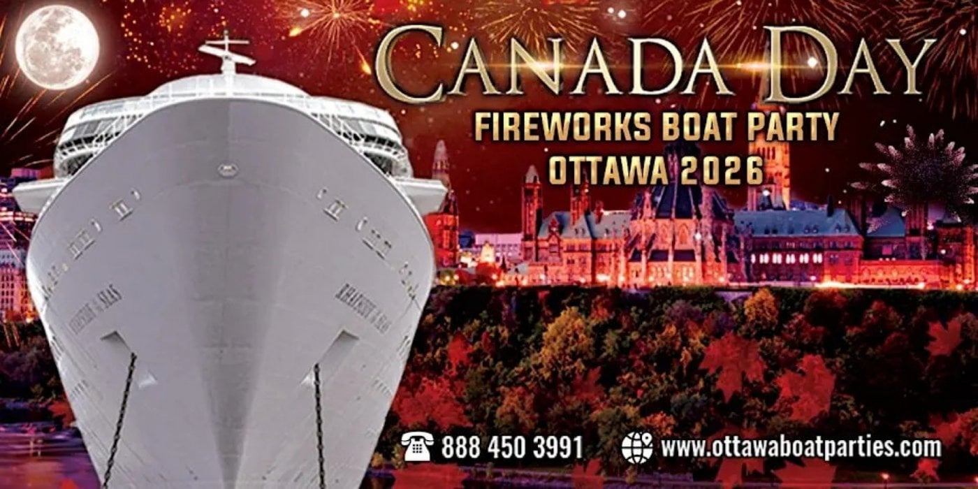 CANADA DAY FIREWORKS BOAT PARTY OTTAWA 2026
