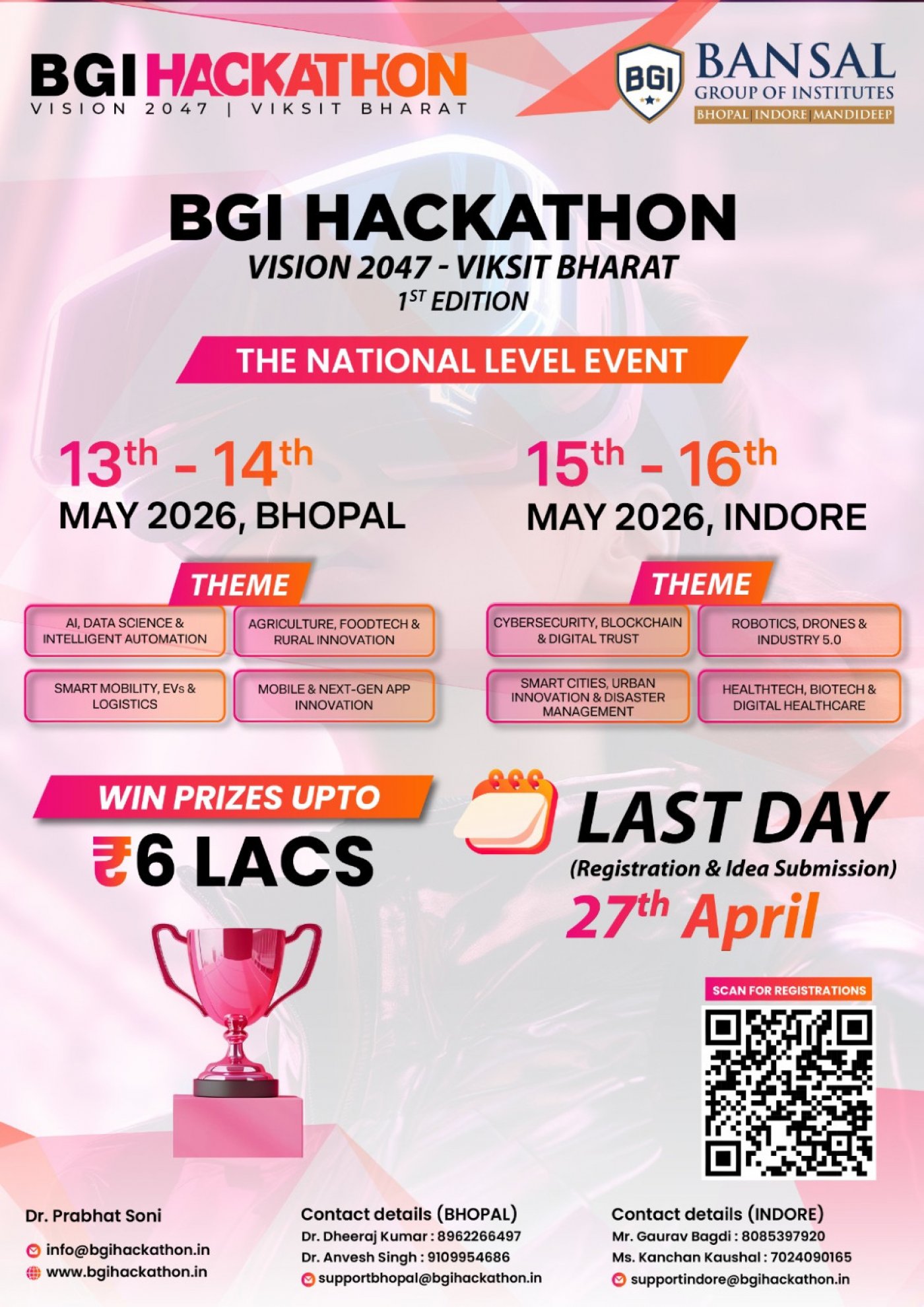 BGI Hackathon – Vision 2047 Viksit Bharat, Bansal Group of Institutes ...