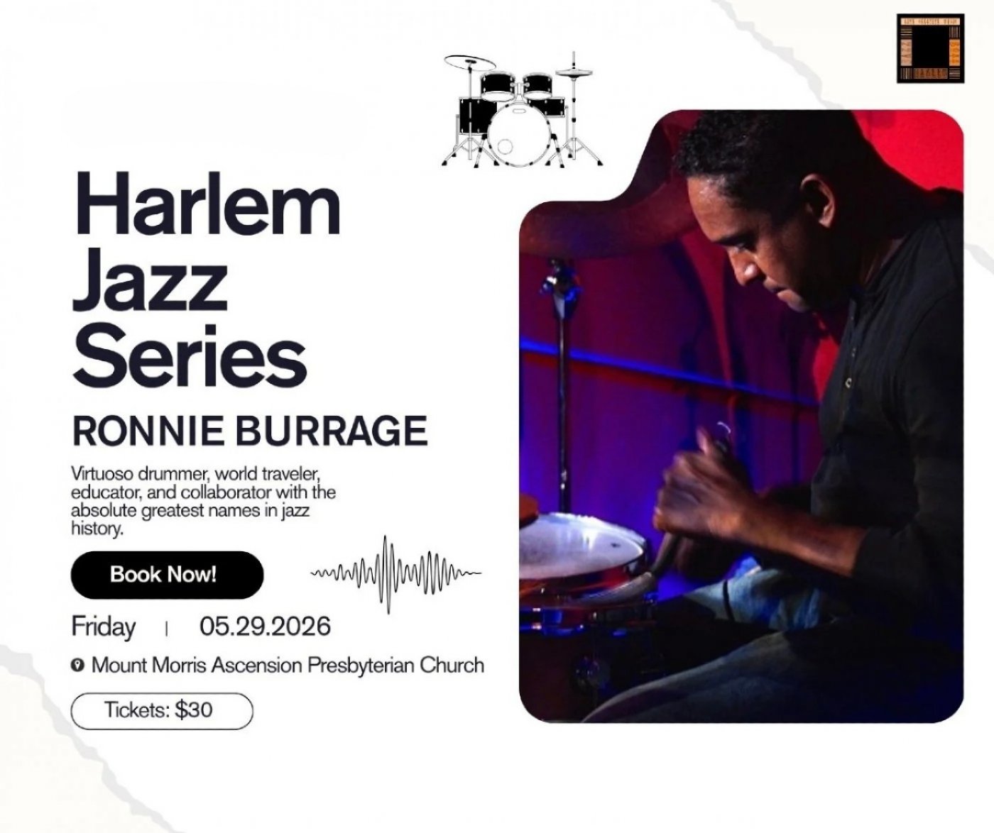 Ronnie Burrage – Harlem Jazz Series