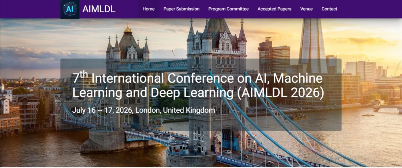 Attend 7th International Conference on AI, Machine Learning and Deep ...