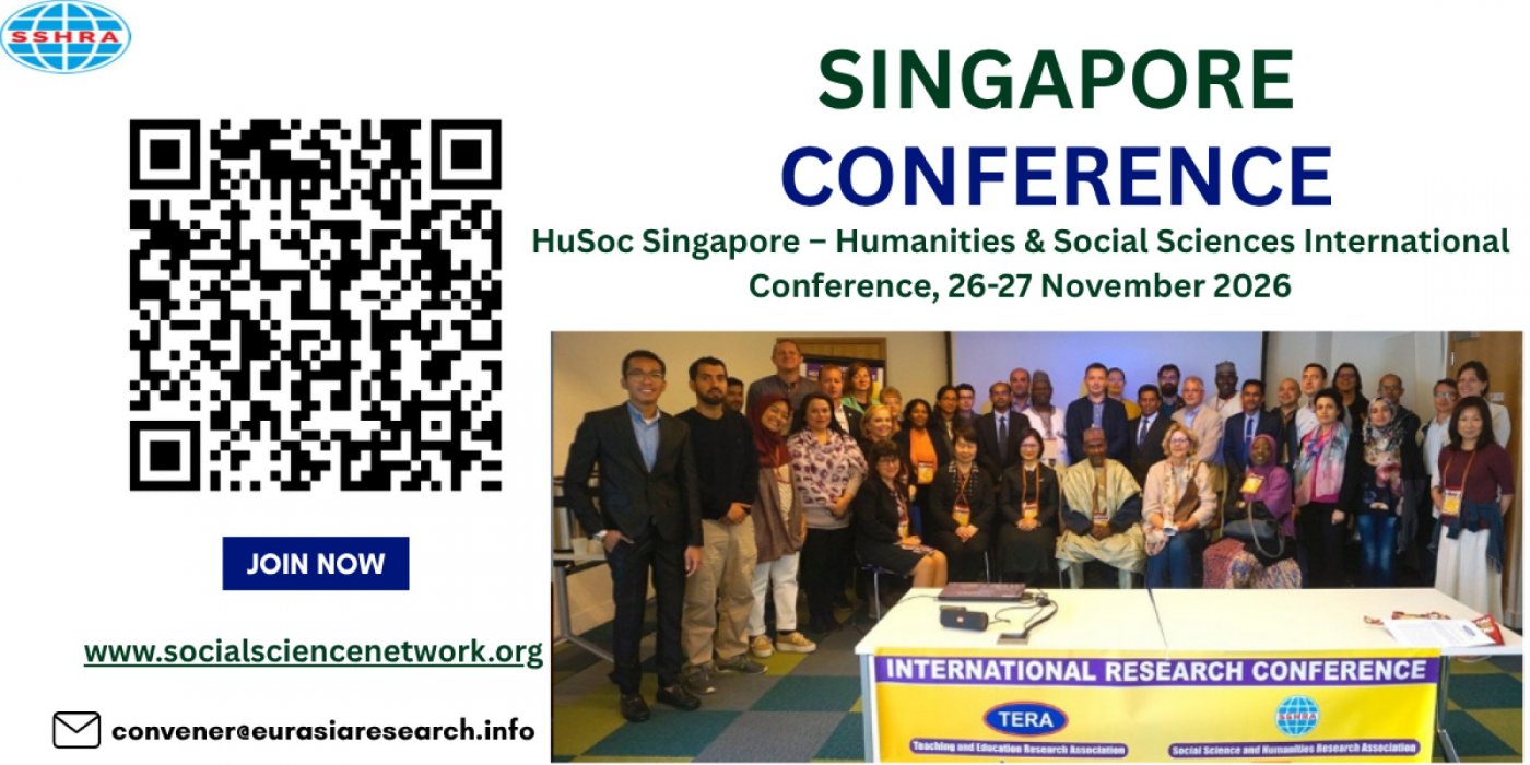 HuSoc Singapore – Humanities & Social Sciences International Conference, 26-27 November 2026