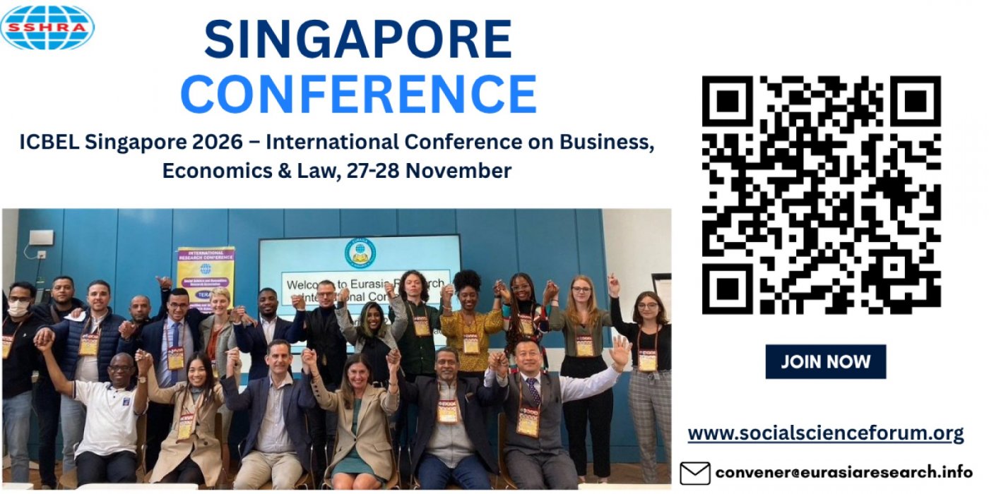 ICBEL Singapore 2026 – International Conference on Business, Economics & Law, 27-28 November