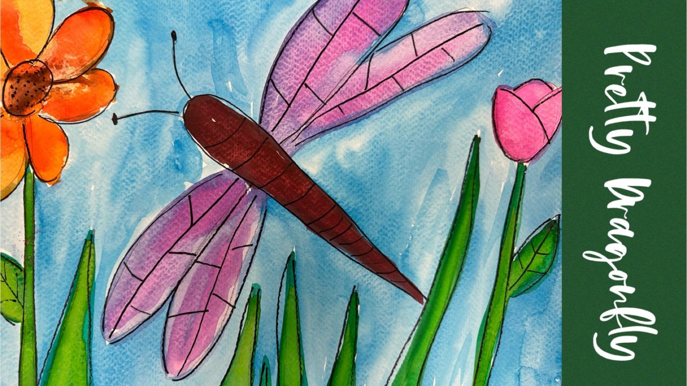 Beyond The Spectrum Art Program – Pretty Dragonfly Watercolor