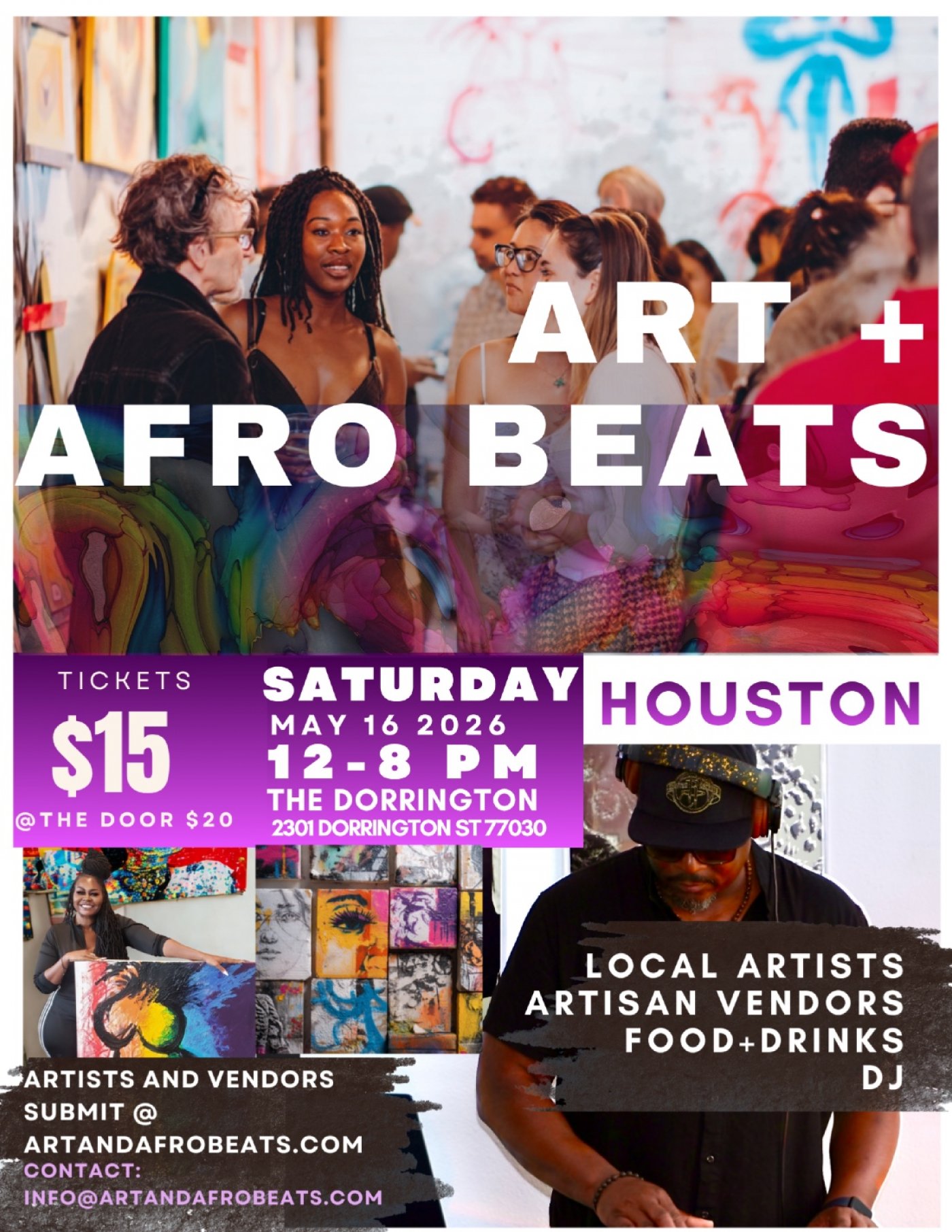 Attend Art and Afro Beats in Houston on May 16, 2026 | AllEvents