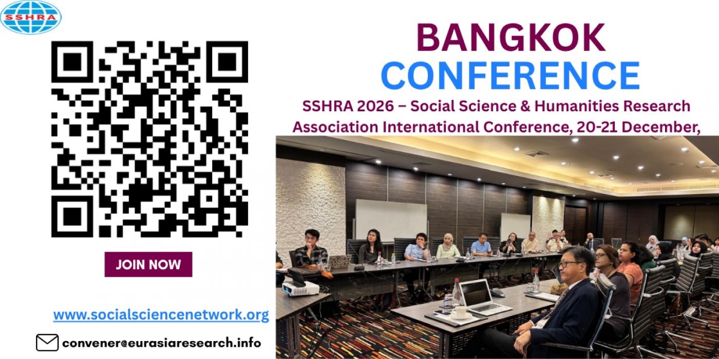 SSHRA 2026 Social Science & Humanities Research Association International Conference, 20-21 Dec
