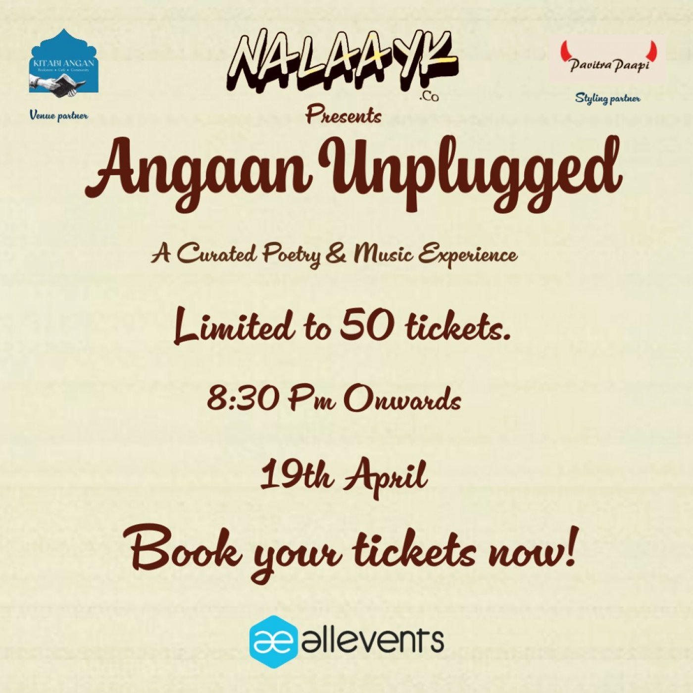 Angan Unplugged, Kitabi Angan, Ahmedabad, 19 April 2026 | AllEvents