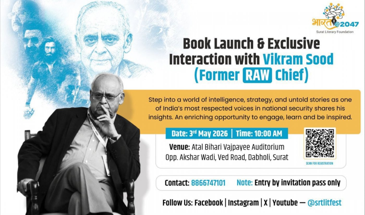 Shri Vikram Sood - Former RAW Chief in SURAT – Surat | May 3, 2026