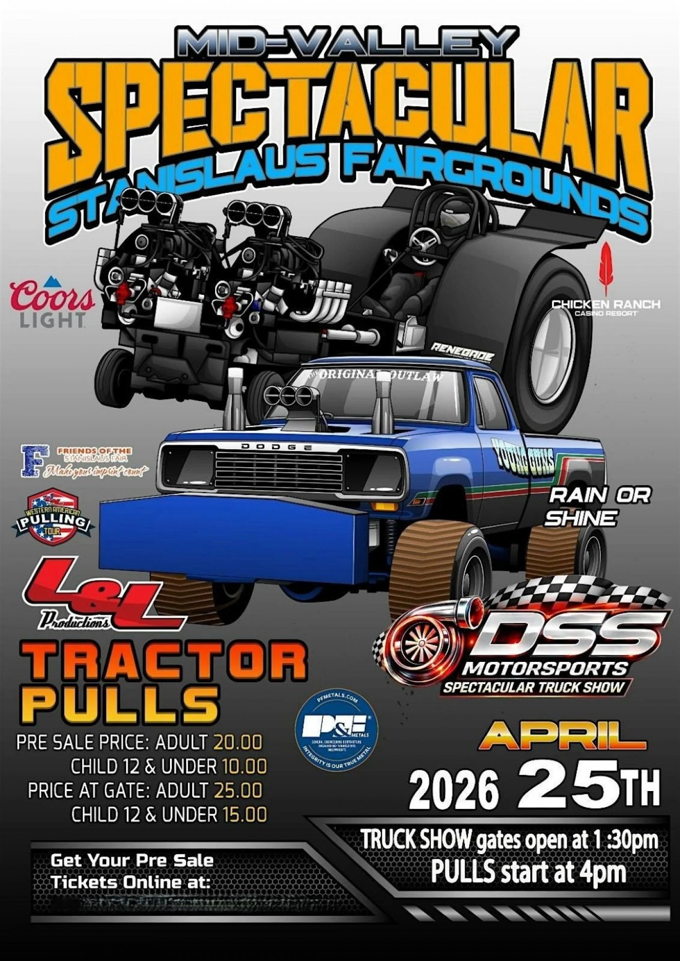 MID VALLEY SPECTACULAR Tractor Pulls & Show-N-Shine, Stanislaus County ...