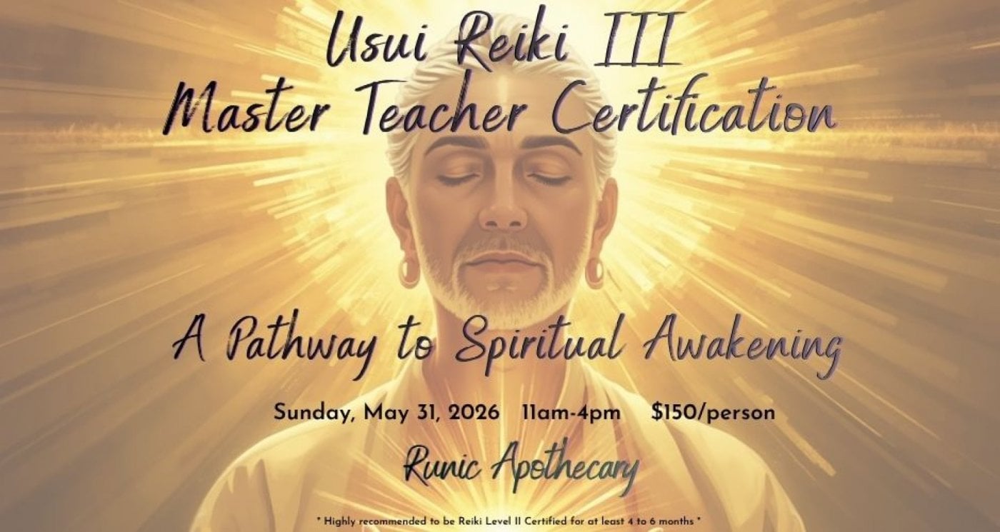 Usui Reiki Level III Master Teacher Certification