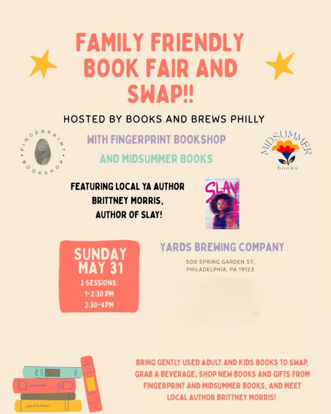 Family Friendly Book Fair and Swap!