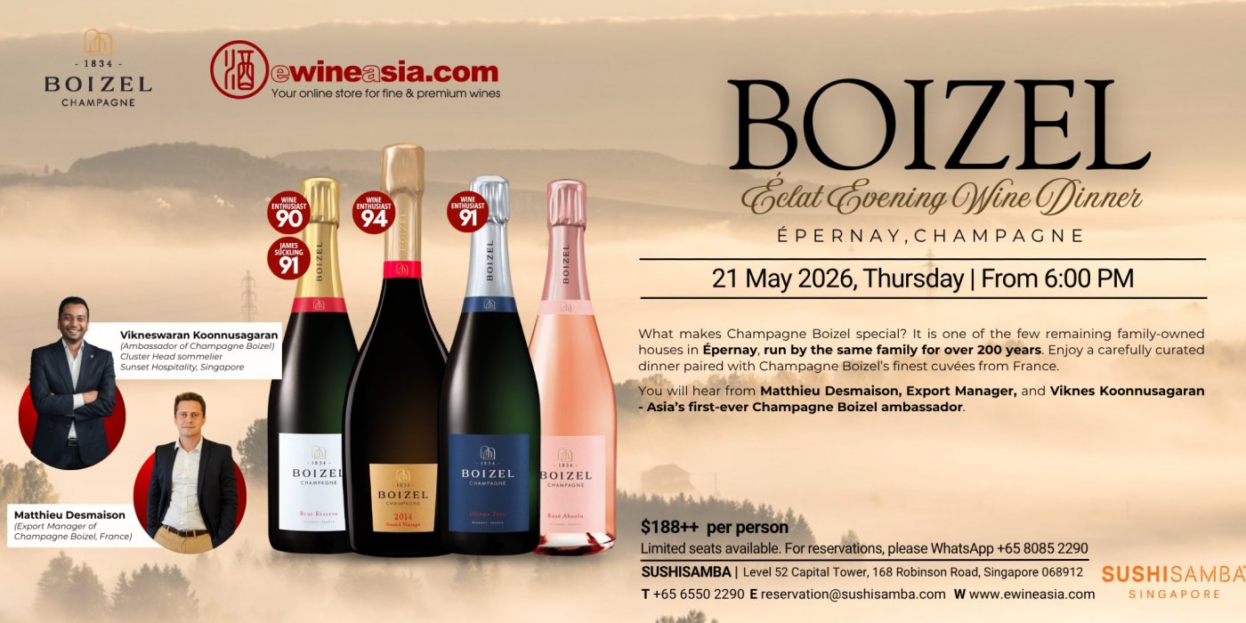 Eclat Evening Wine Dinner SUSHISAMBA Singapore
