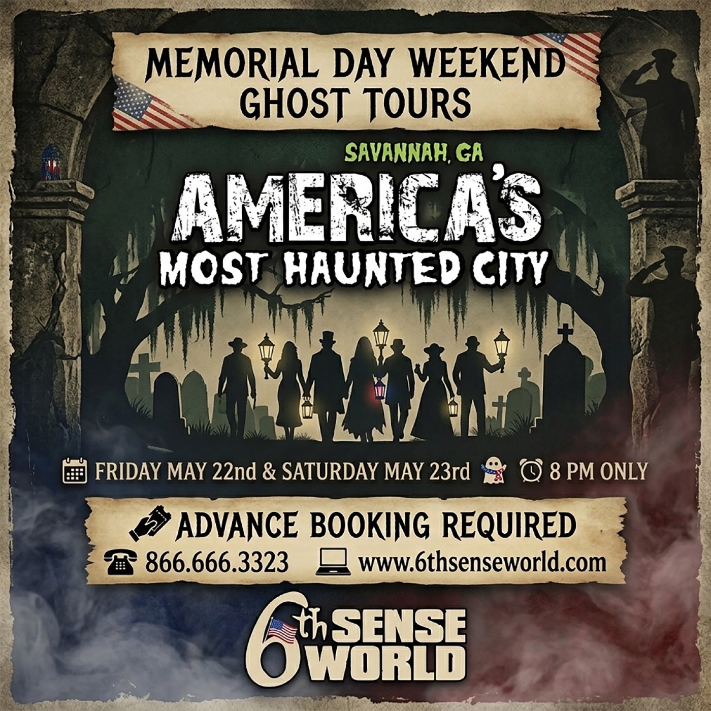 Memorial Day Weekend Ghost Tours hosted by America’s Most Haunted City ...