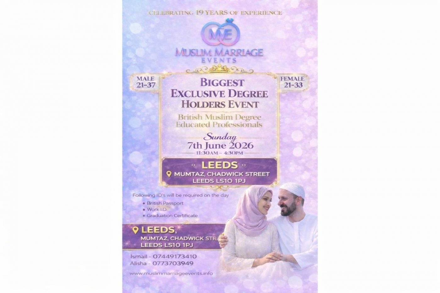 Muslim Marriage Events Leeds – Degree Educated Professionals Event