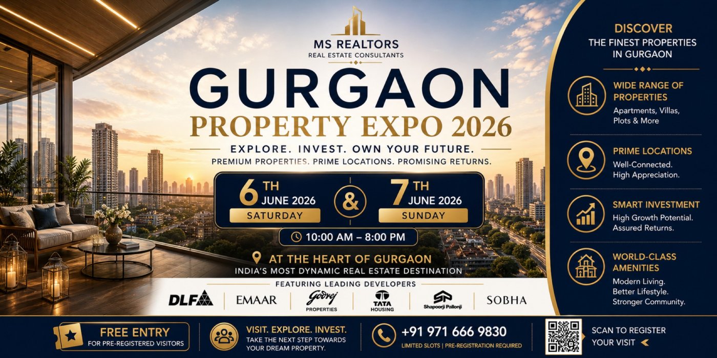 Gurugram Property Expo 2026 — free this weekend, June 6-7. Tickets, MS ...