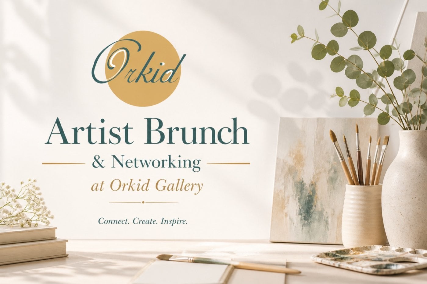 Artist brunch and networking at orkidgallery