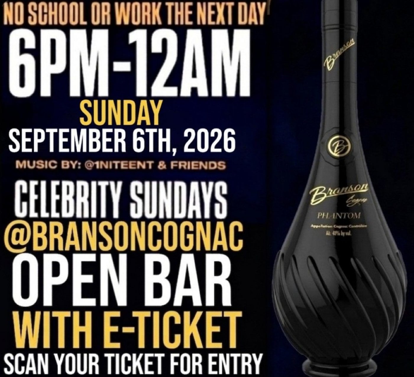 OPEN BAR WITH ADVANCE TICKET (NO SCHOOL OR WORK THE NEXT DAY) CONCERT
