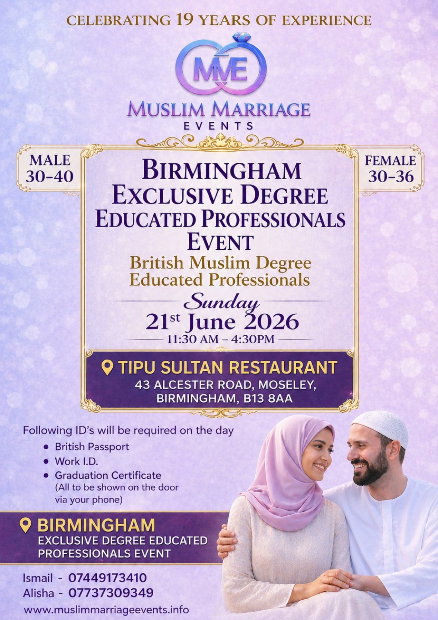 Birmingham Exclusive Degree Educated Professionals Marriage Event