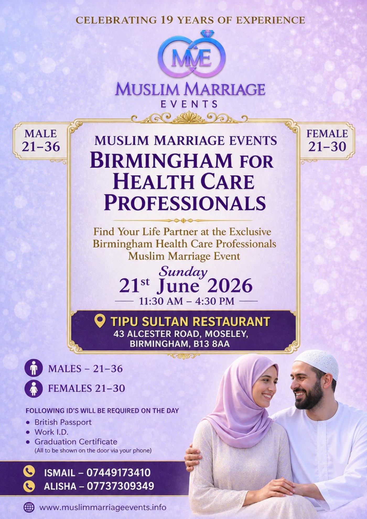 Muslim Marriage Events Birmingham for Health Care Professionals
