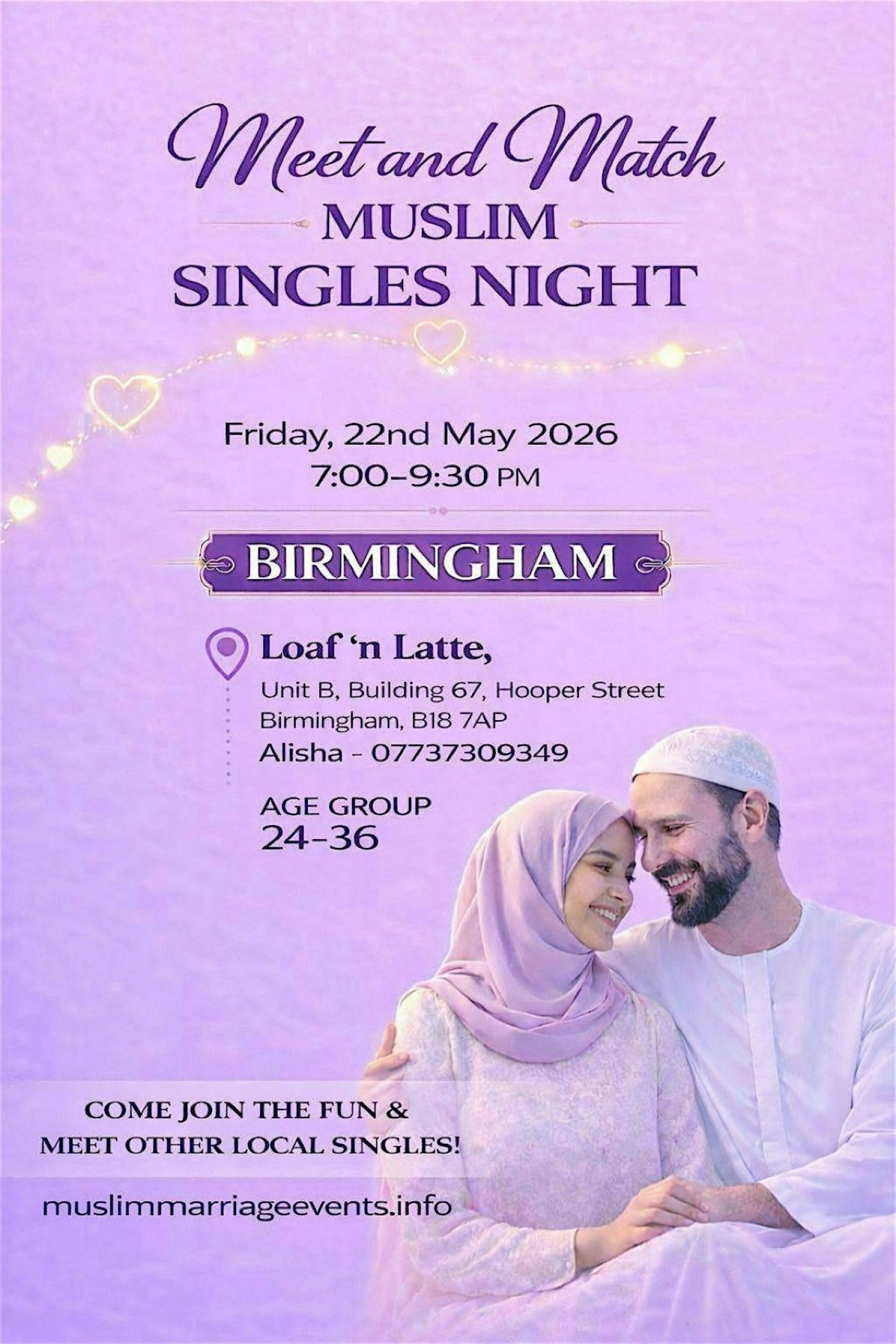 Muslim Marriage Events Birmingham – Meet and Match Muslim Singles Night Birmingham