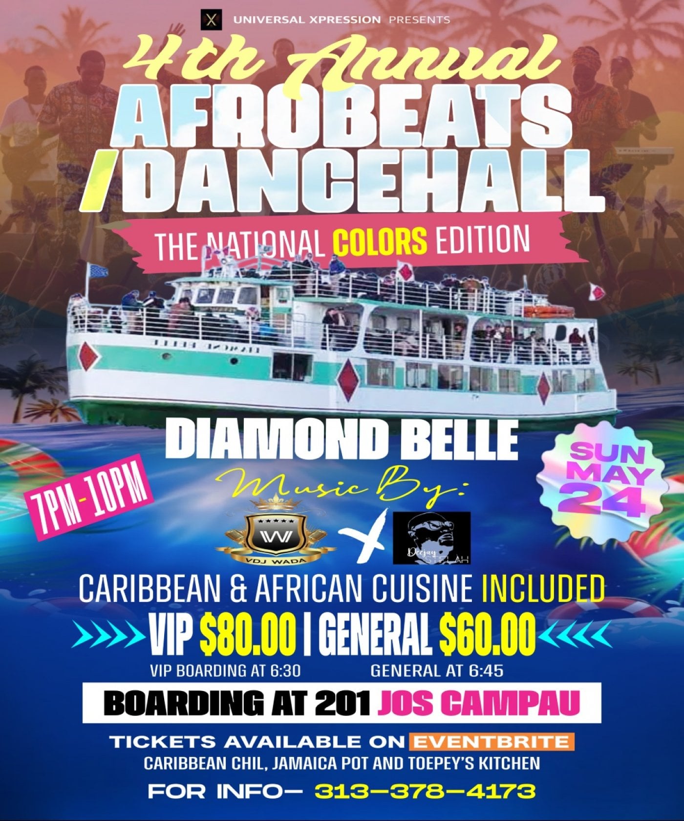 Afrobeats/Dancehsall Boat Ride