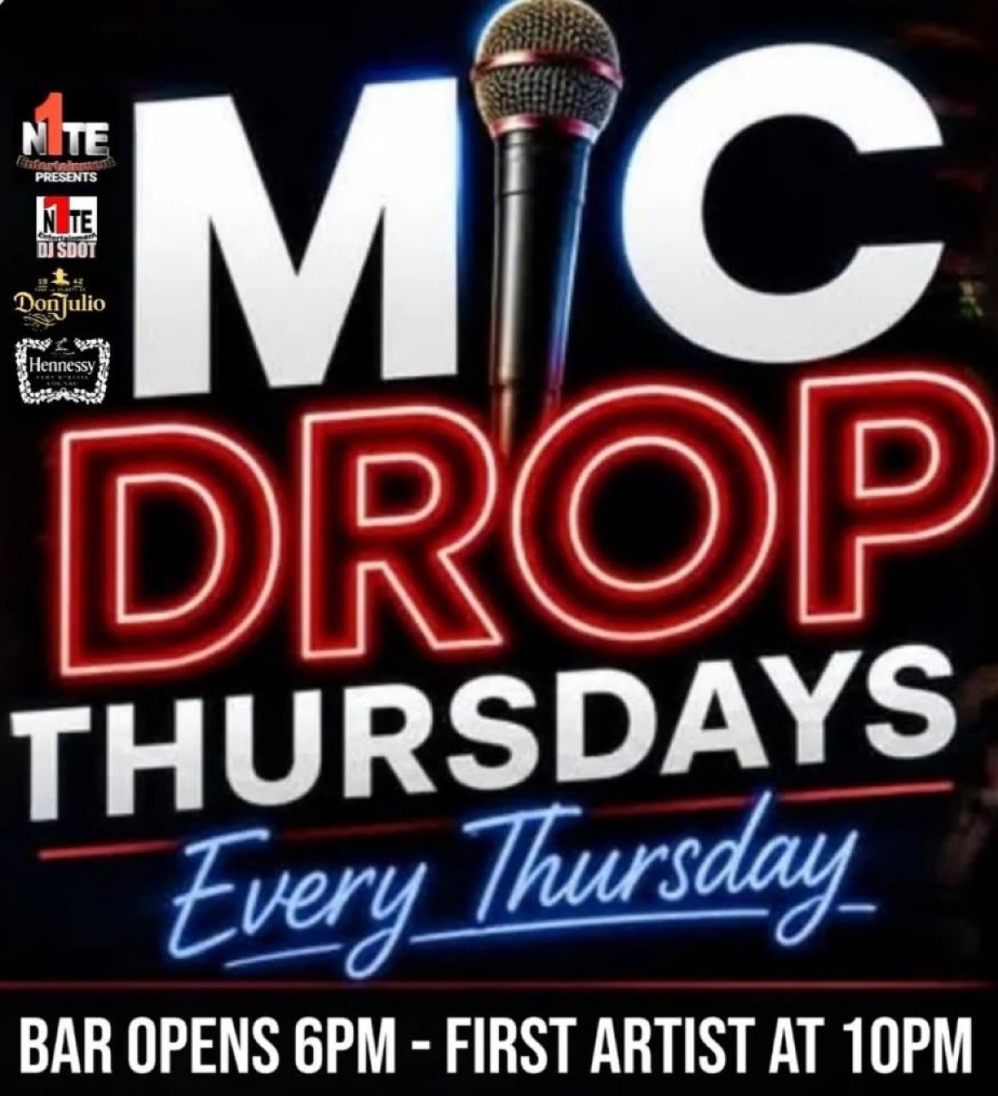 TOP ARTIST / SEXY PEOPLE / ON THURSDAYS: MIC DROP THURSDAYS (AFTER-WORK)