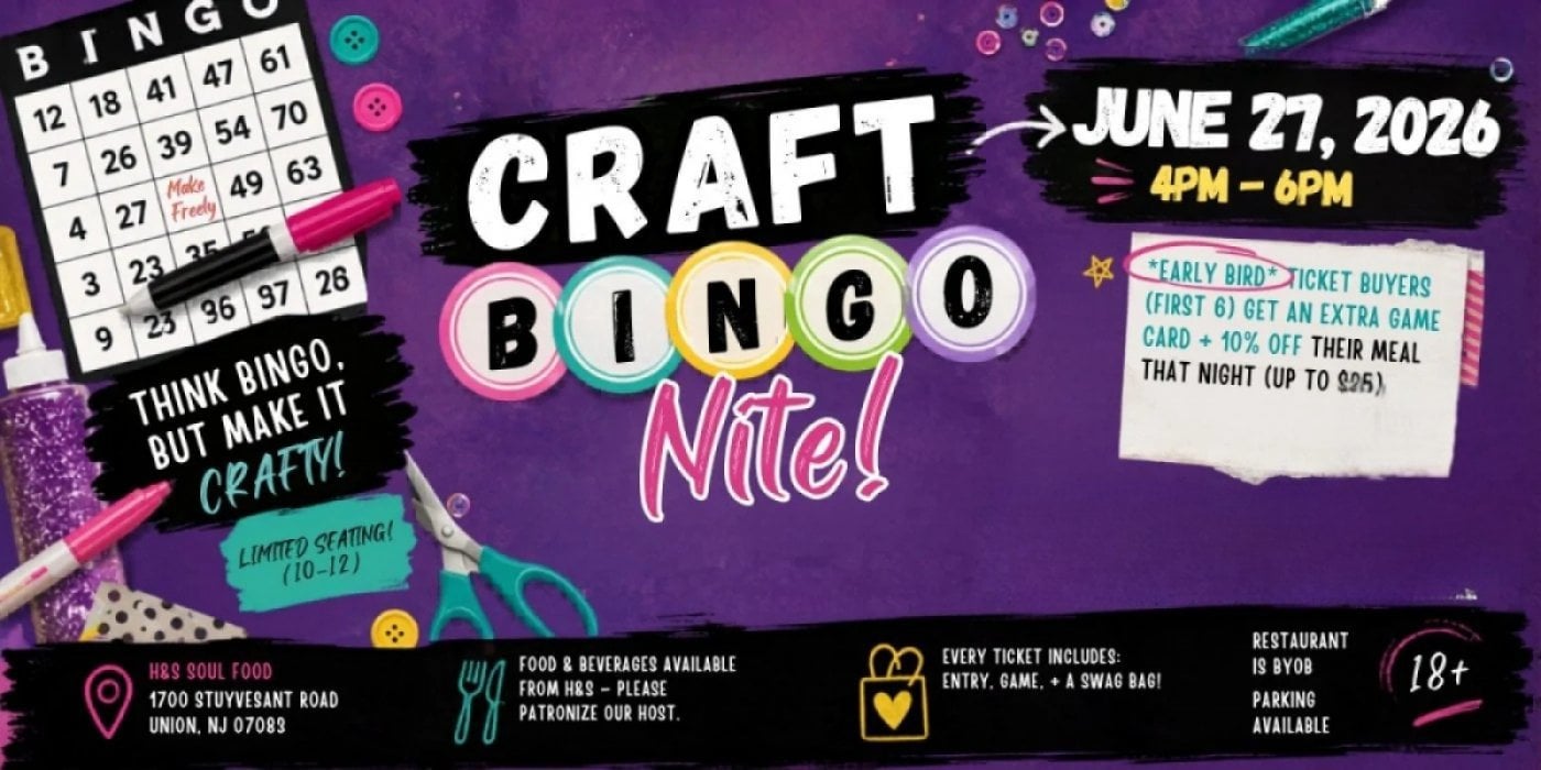 CRAFT Bingo at H&S Soul Food – 6/27