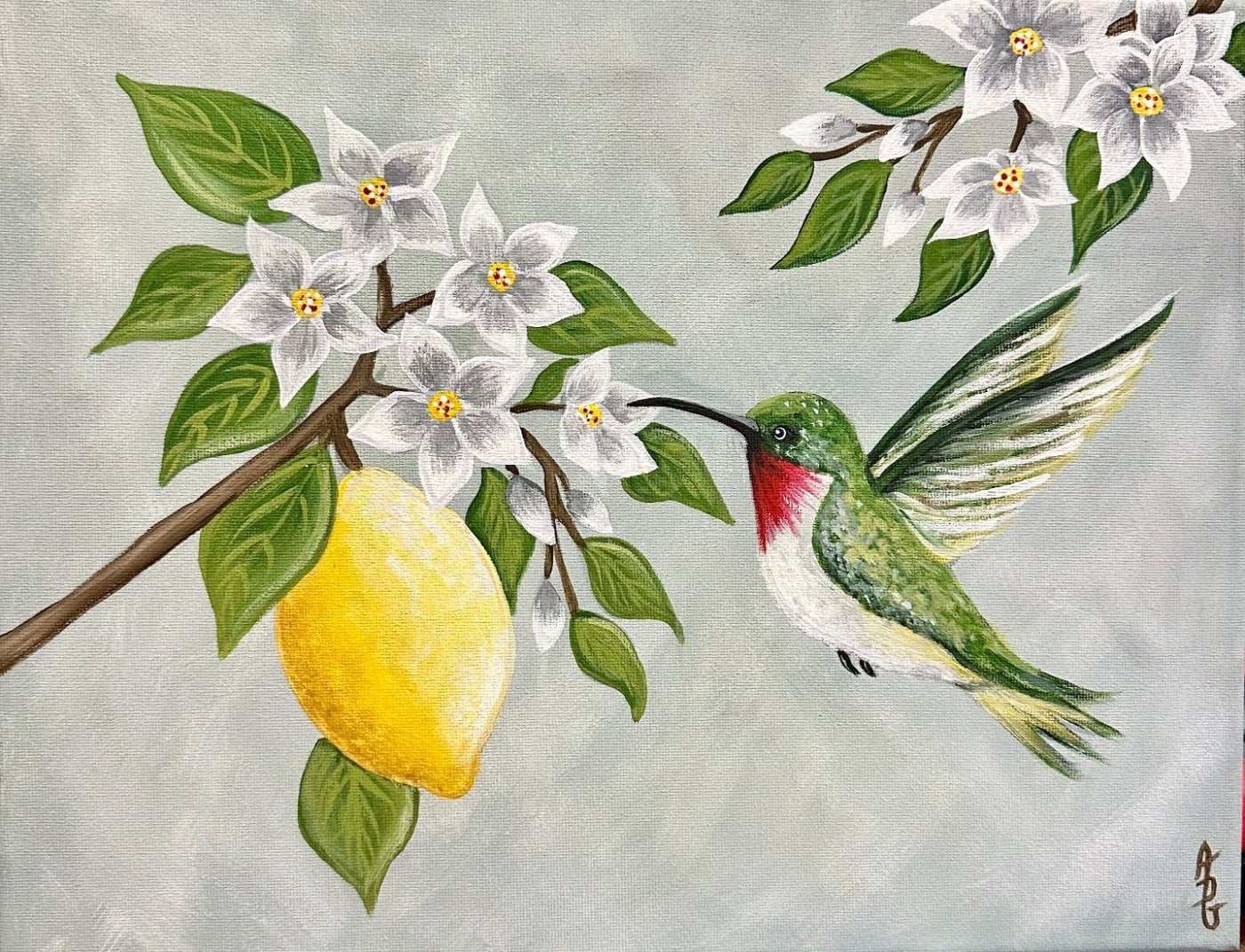 Lemon Blossom’s Hummingbird Paint And Sip