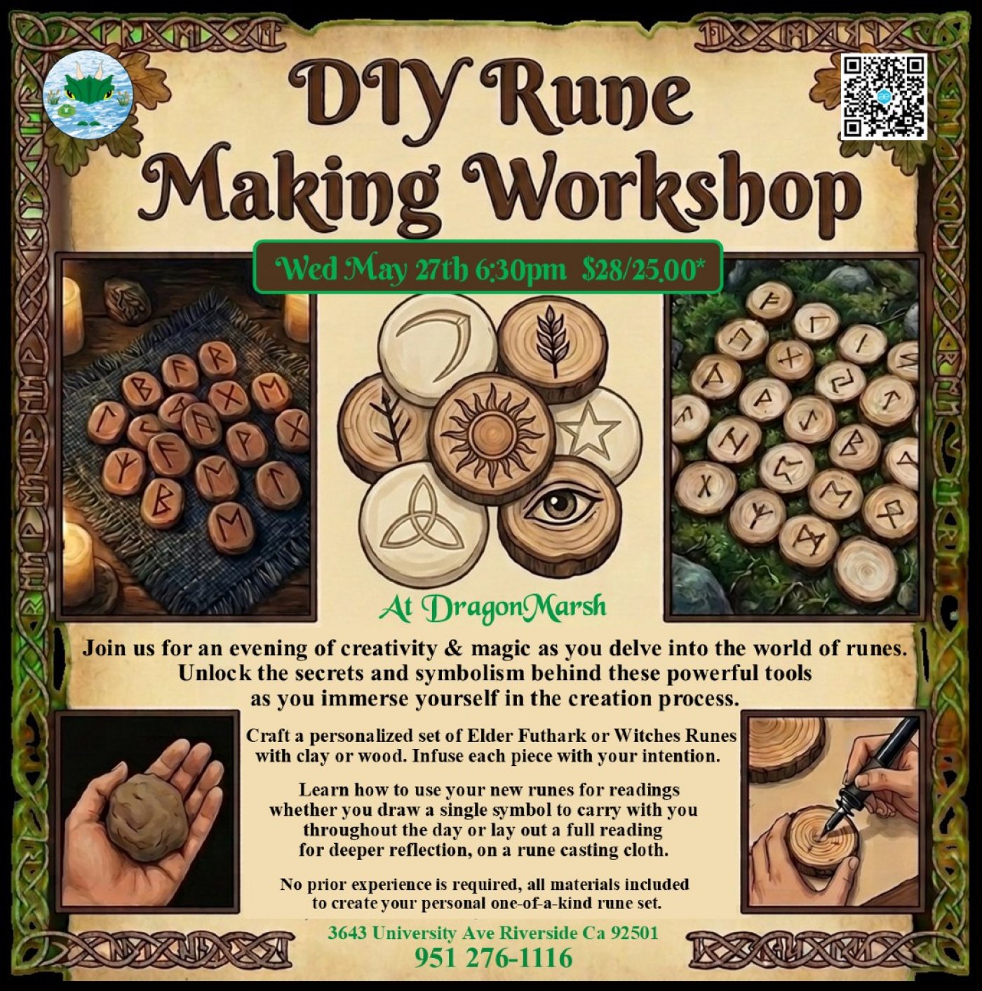 DIY Rune Making Workshop $28/25.00*