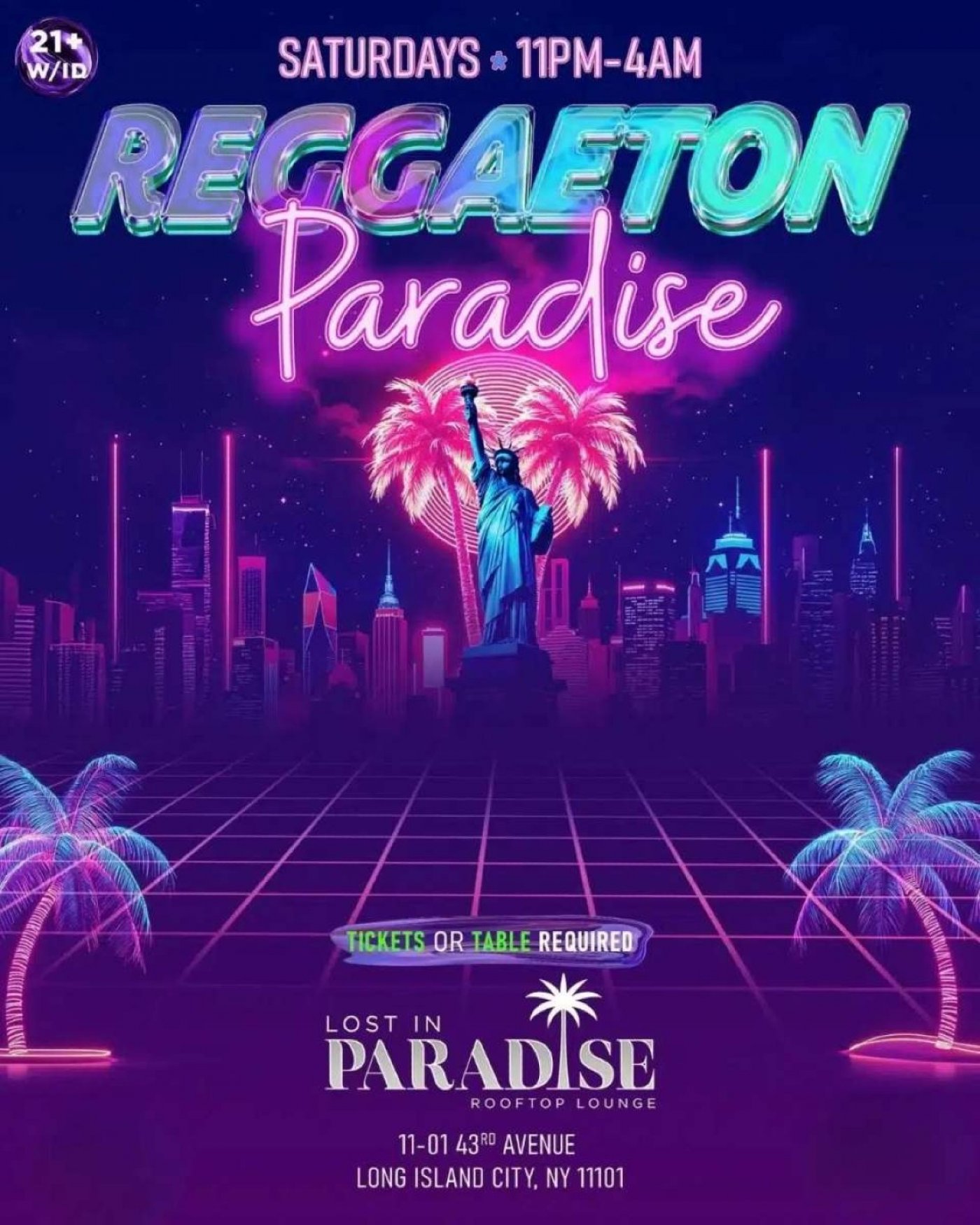 Reggaeton Paradise Rooftop Party – Lost in Paradise, Queens