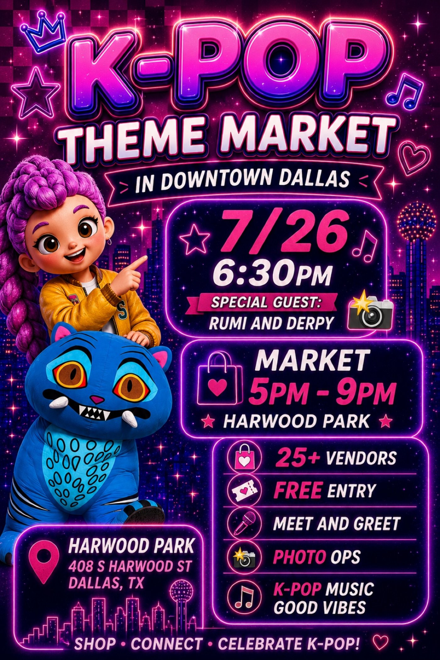 K Pop Demon Hunters Theme Market