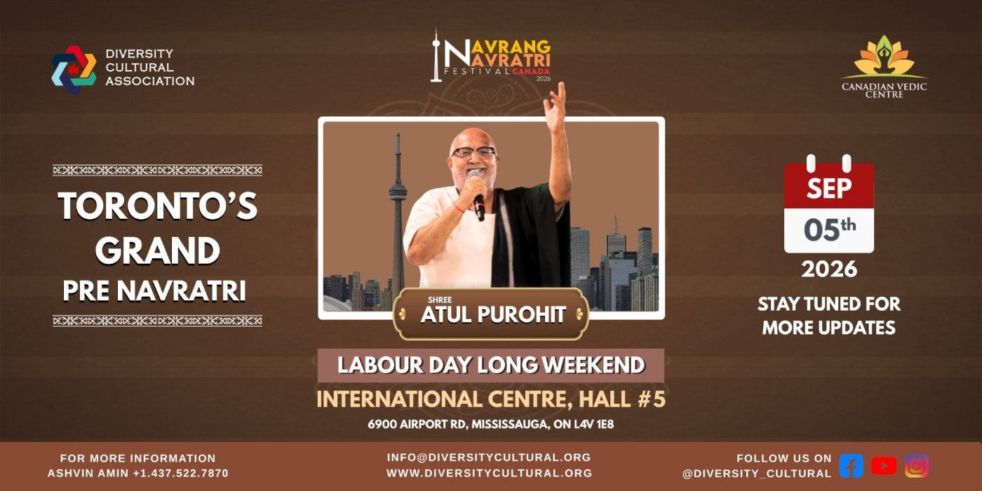 Navrang Navratri Festival Canada 2026 With ATUL PUROHIT – SATURDAY 5th September, 2026