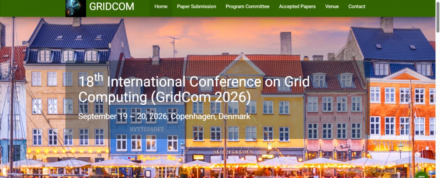 18th International Conference on Grid Computing (GridCom 2026 ...