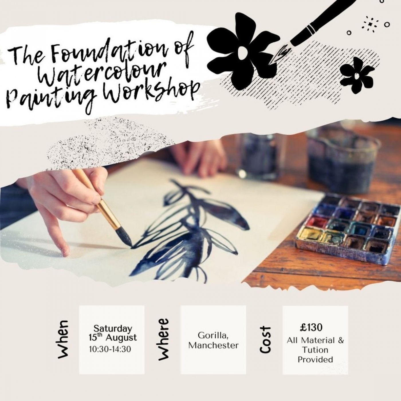 The Foundations of Watercolour Painting Workshop