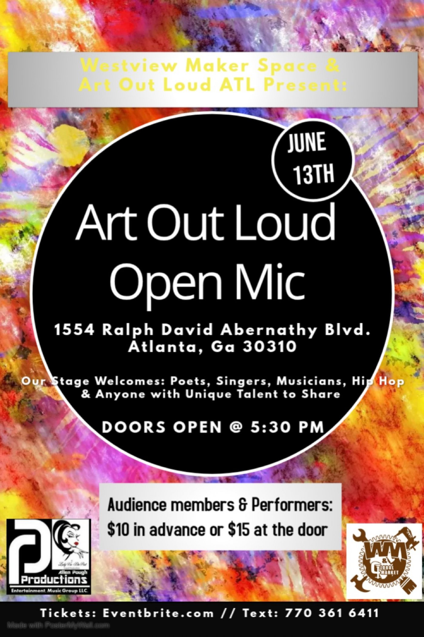 Art Out Loud Open Mic: Summer HEAT Edition