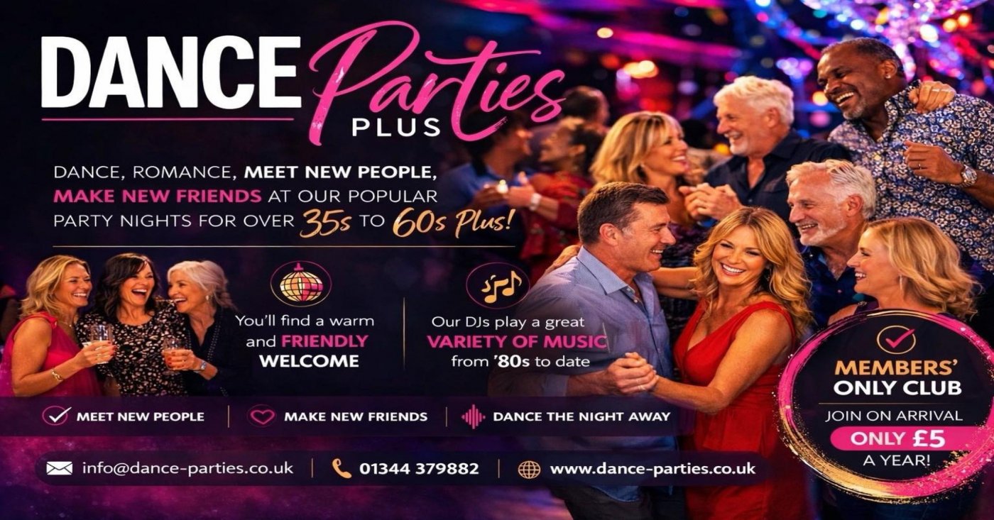 IVER/ SLOUGH, BERKS. Over 30’s-65’s+ Party for Singles & Couples- FRI 12 JUNE