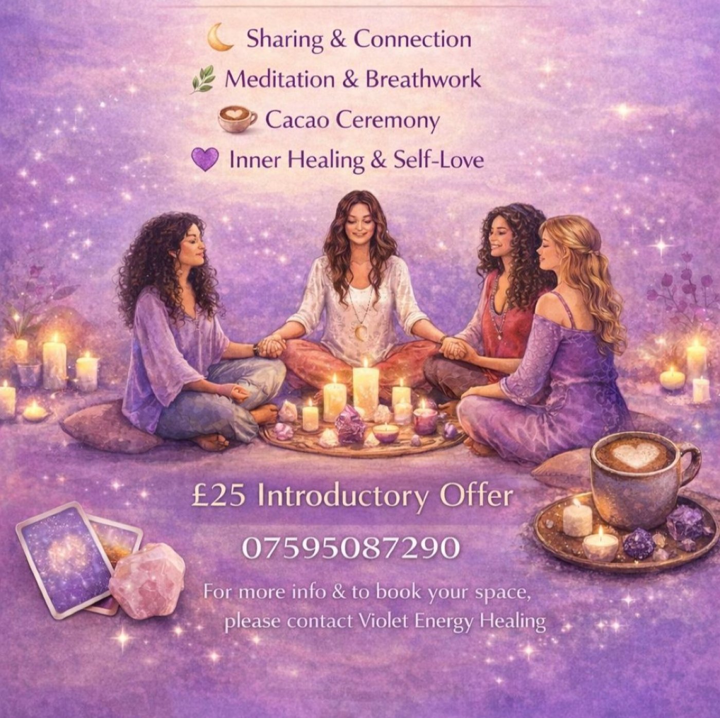 Sisterhood Circle – New Moon – 3 spaces left