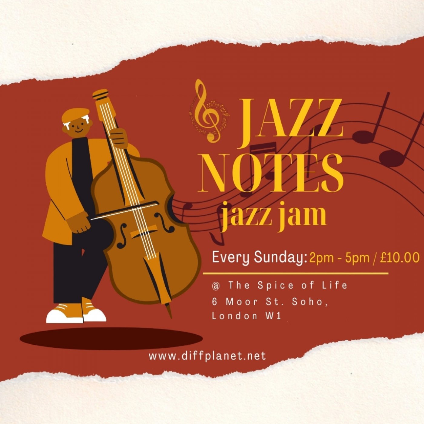 ‘Jazz Notes’ – Jazz Jam @ The Spice of Life, Soho