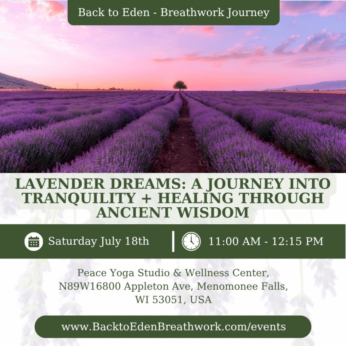 Lavender Dreams: A Journey into Tranquility, Restoration & Deep Rest Somatic Breathwork