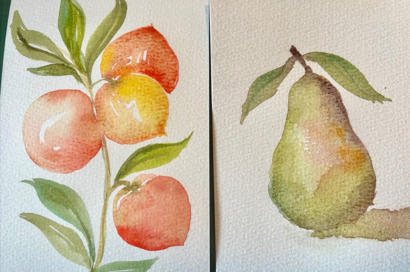 Sweet & Simple Watercolor Fruit Class