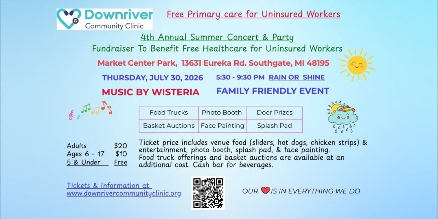 Annual Summer Concert for Downriver Community Clinic
