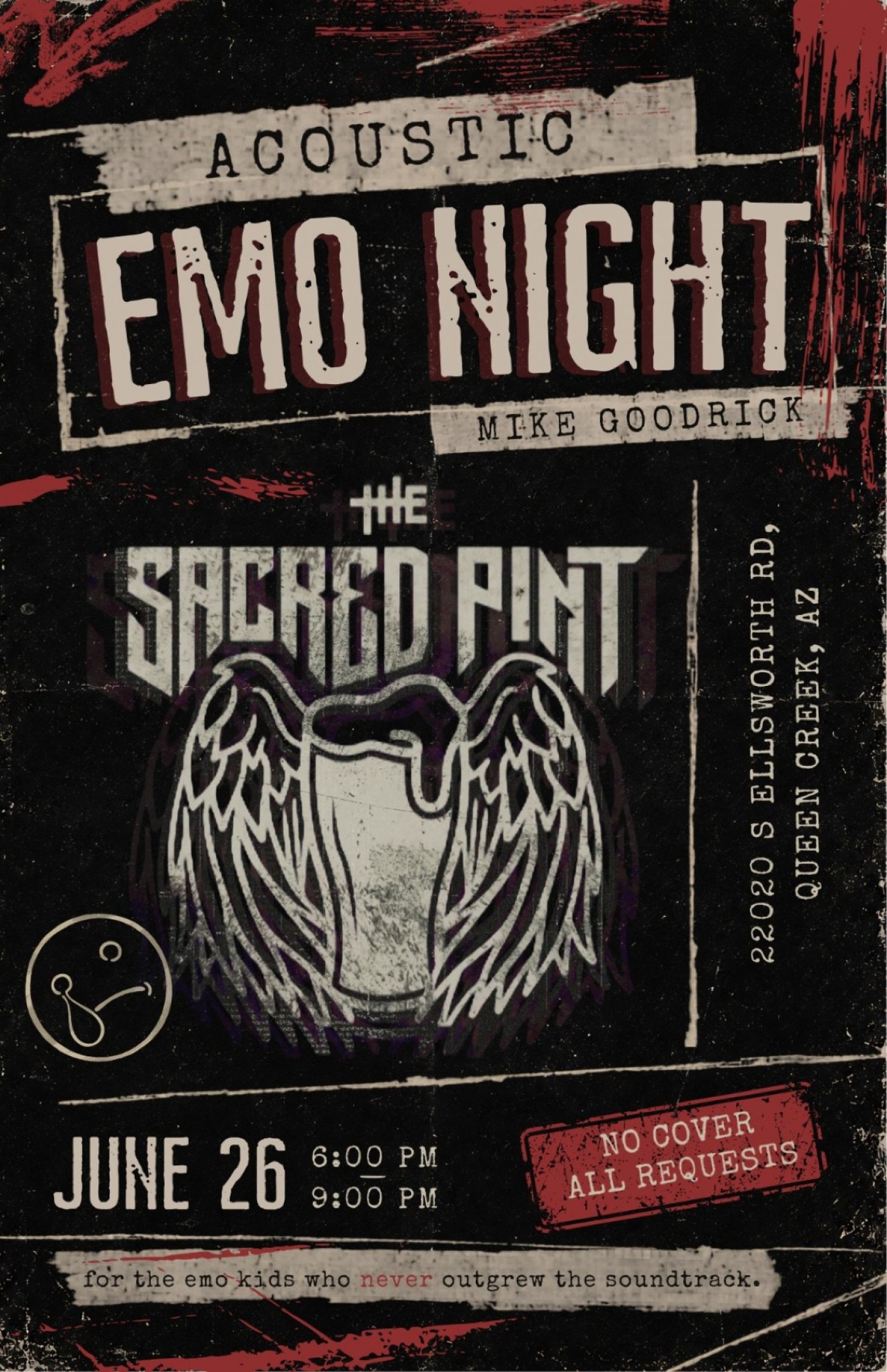 Emo Night Queen Creek AZ | Live Music at The Sacred Pint | Pop