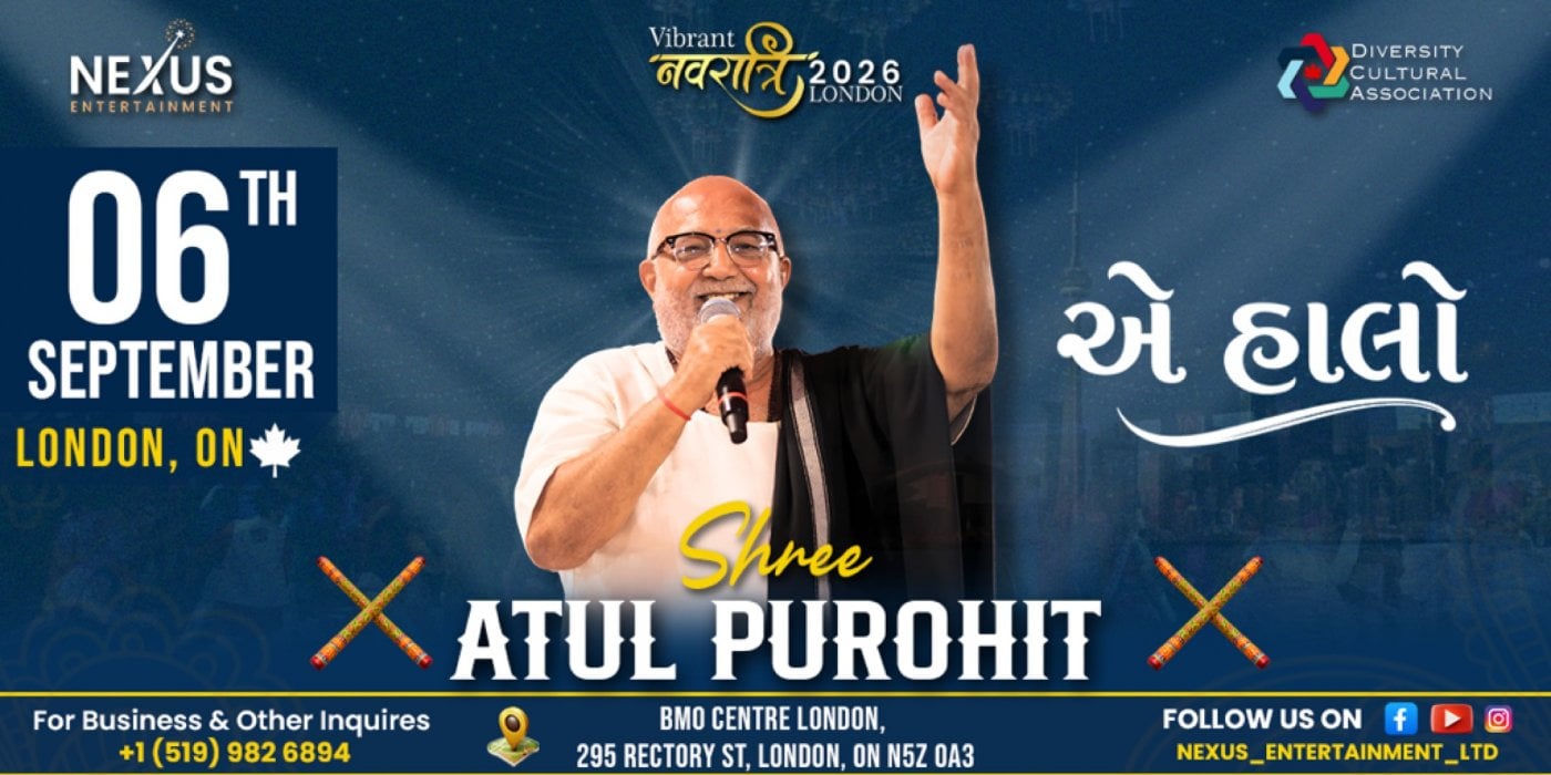 Vibrant Navratri with Shree Atul Purohit / London, ON / 6th SEPTEMBER 2026