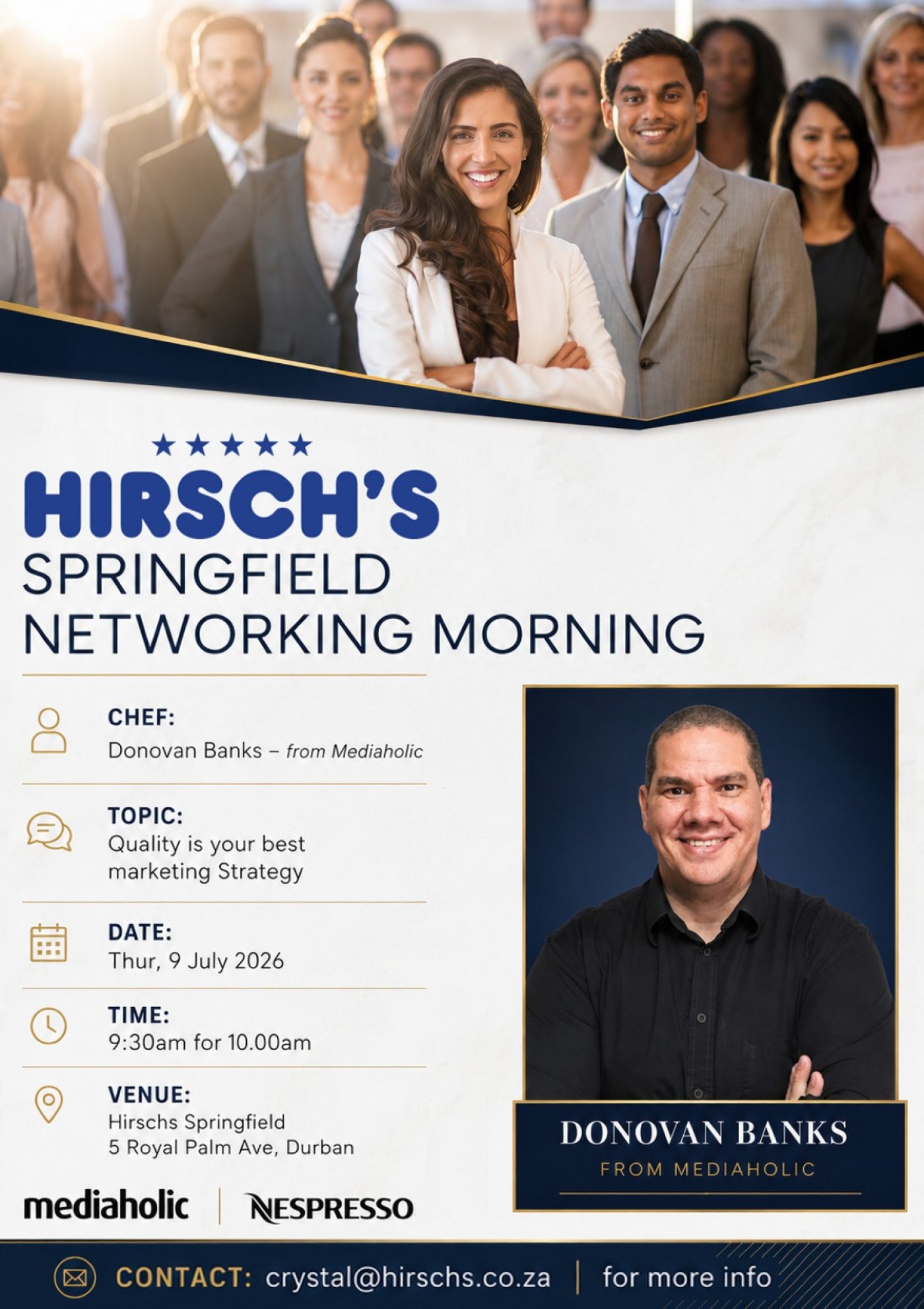 Networking event at Hirsch's Springfield