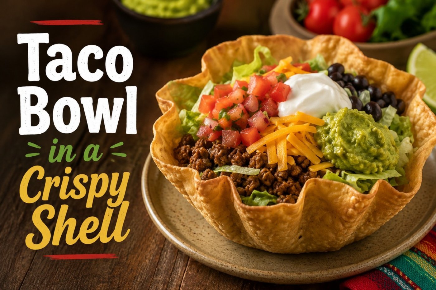 The Art of Cooking: Back to the Basics - Taco Bowl in a Crispy Shell
